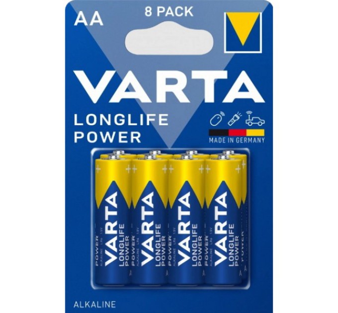 Батарейка Varta LONGLIFE POWER AA BLI 8 шт