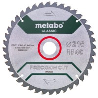 Пильний диск 216x30, Z40 WZ 5°neg. Metabo 