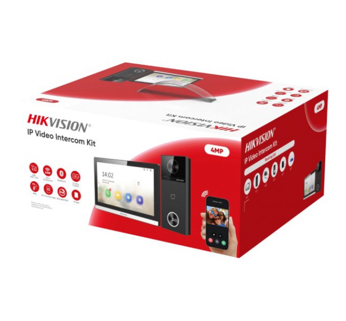 Комплект IP-відеодомофона Hikvsion DS-KIS610-P купити.