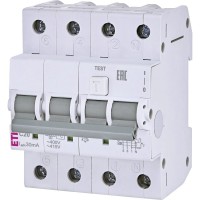 Дифавтомат ЕТІ KZS-4M 3p+N 20/0.03 6kA