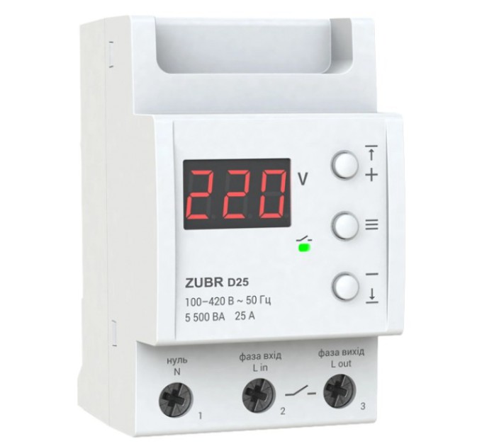Реле напруги ZUBR D25 купити.
