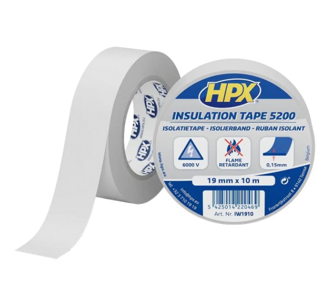 Стрічка ПВХ ізоляційна HPX IW1910 HPX5200 19мм х 10м купити.