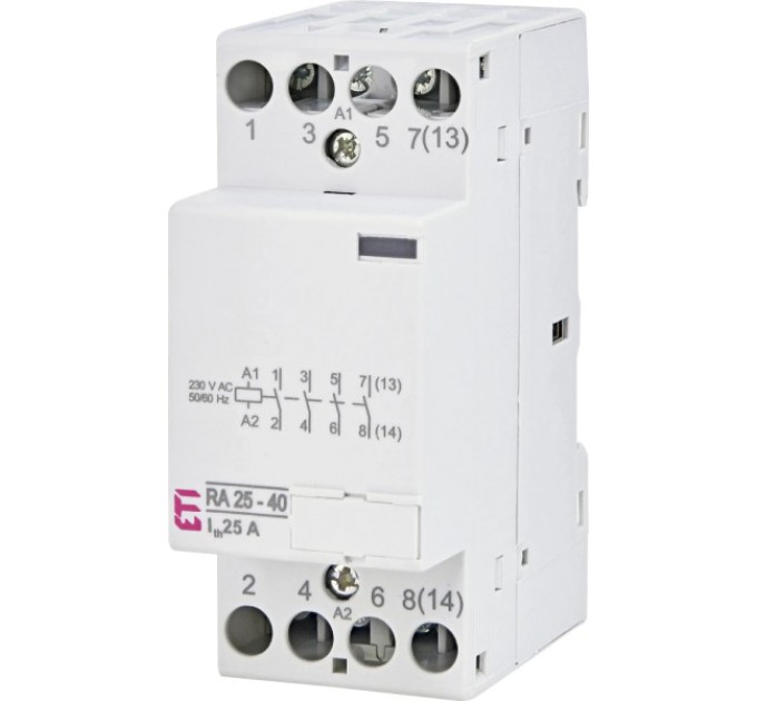 Контактор модульний ETI RA 25-40 230V AC купити.