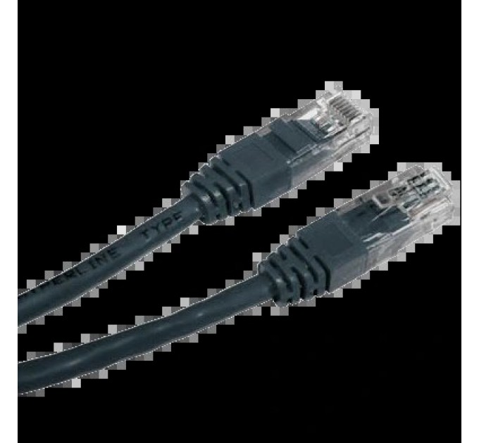 Патч-корд Cablexpert PP12-1M/BK 1 м кат.5Е черный купити.