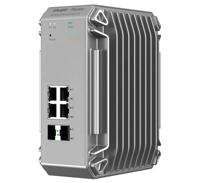 Промисловий для суворих умов експлуатації Ruijie RG-NIS3100-4GT2SFP-HP