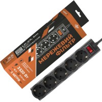 Подовжувач мережевий (фільтр) PREMIUM LP-X5-5 Black
