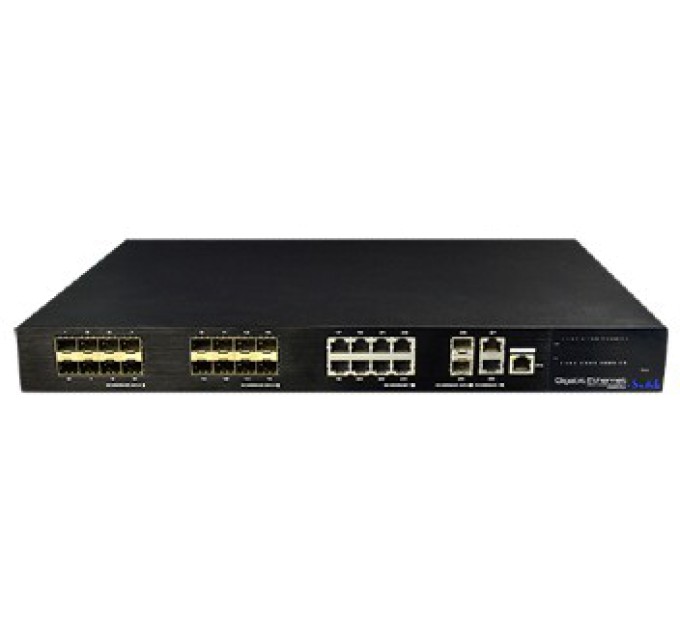 24-портовий Ethernet/Fiber гібридний комутатор UTEPO UTP7524GE-16GF8GT