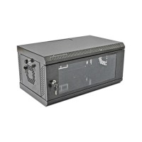 4U, 530х400х300 мм, акрилове скло, чорний(5404B)  Шкаф