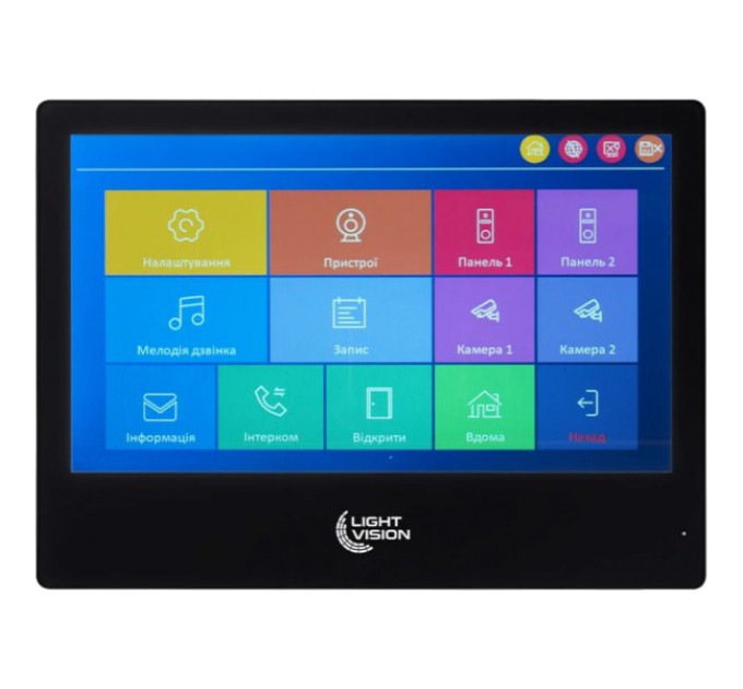 Відеодомофон Light Vision SINGAPORE WiFi FHD BLACK (AI) 10" купити.