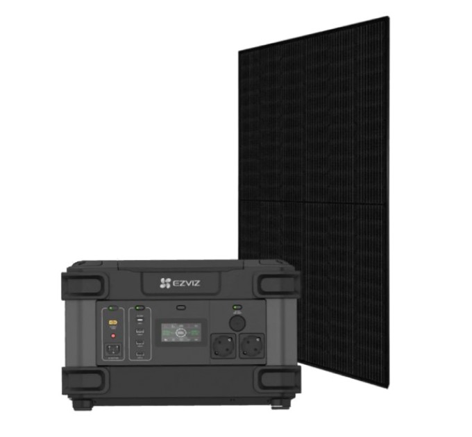 Система автономного живлення однофазна Portable Power Station CS-PS1300 (CN066)(FR) + Canadian Solar CS6R-395MS Full Black купити.