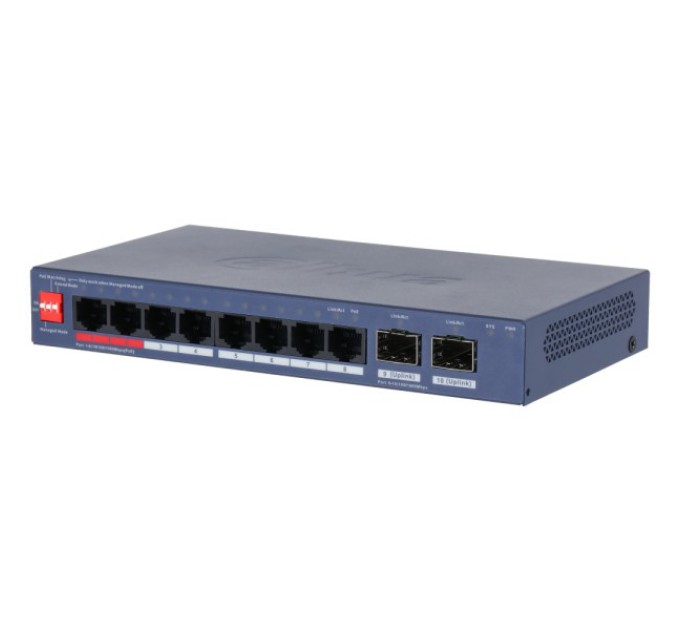 Комутатор 8 портів керований Dahua DH-CS4210-8GT-110 купити.