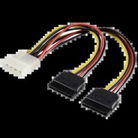 Перехідник-дільник живлення SATA (4P-2xSATA) 0.2м