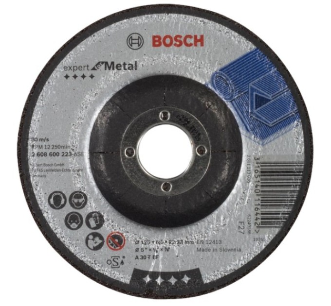 Обдирний круг для металу Bosch 125 x 6 мм (2608600223)