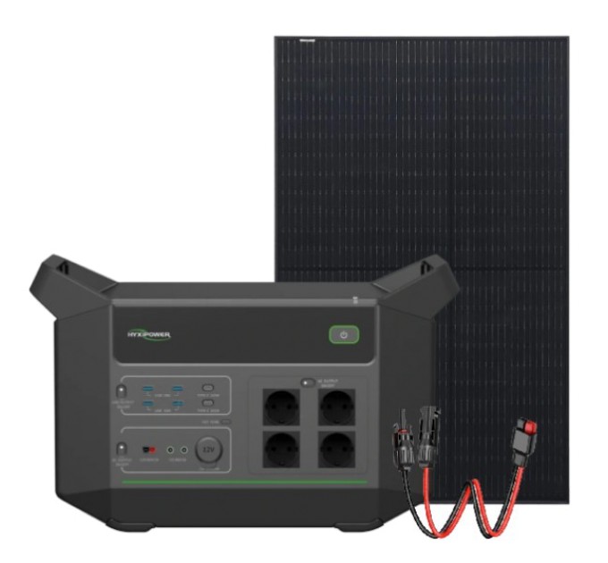 Система автономного живлення однофазна HYXiPower HYX-EA2500 + Risen Solar RSM40-8-400MB Full Black купити.