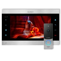 Комплект відеодомофону SL-10N Cloud (silver + black)