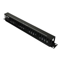 Кабельний організатор 1U з кришкою, чорний, EPNew EPNew EPNew PLMN-060Z