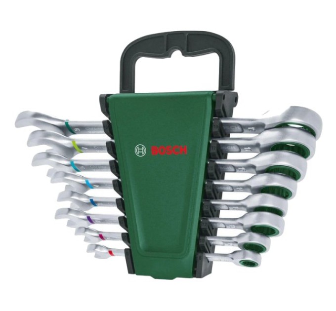 Набір ключів комбінованих Bosch (1600A027PS) с трещоткой 8 шт купити.