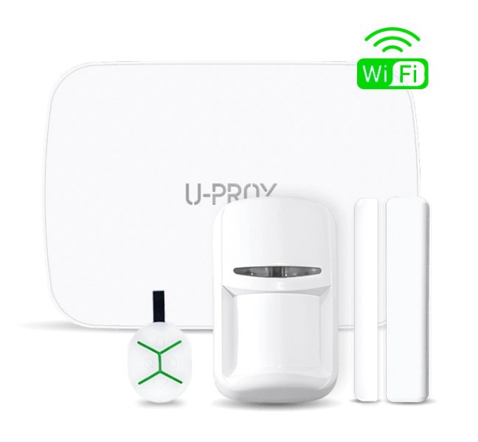 Комплект бездротової охоронної сигналізації U-Prox MPX LE KF kit White купити.