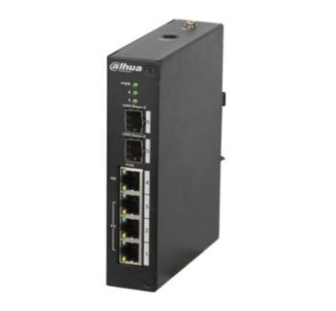 Комутатор 4 порти керований Dahua DH-PFS4206-4P-96 POE купити.