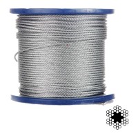 Трос оцинкований APRO 6 мм DIN 3060 (6х19 + FC) 100м