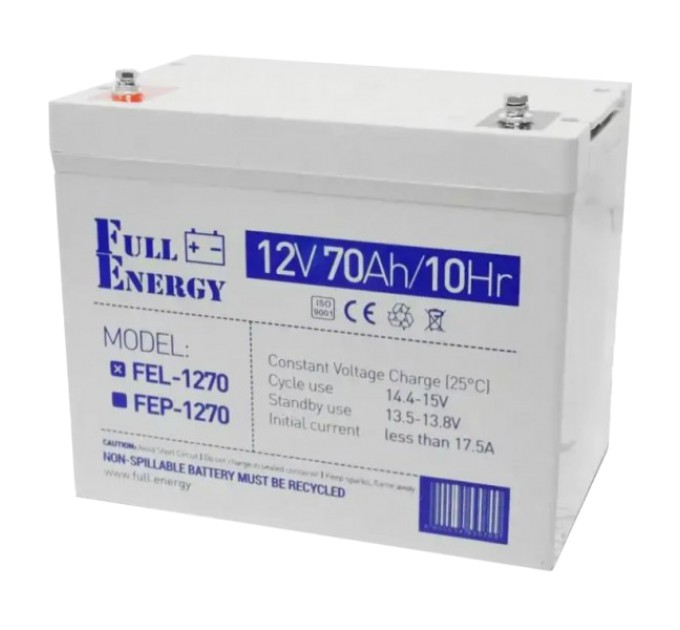 Акумулятор гелевий Full Energy Full Energy FEL-1270 12V 70 Ah