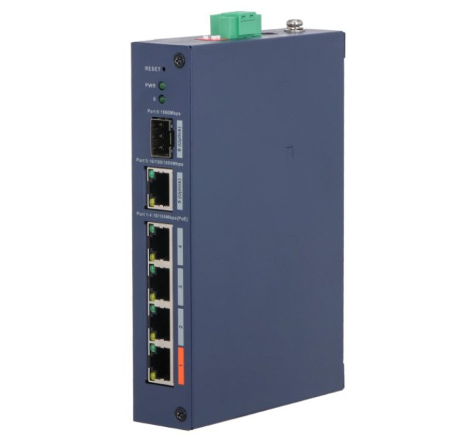 Комутатор 4 порти керований Dahua DH-CHS4106-4ET-60 PoE купити.