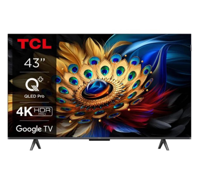 Телевізор TCL 43C69B QLED 4K 60Hz Smart Google TV Titan купити.