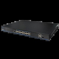 16 портів 10/100 Мбіт/с PoE+ 2 порти Gigabit RJ-45 (1 порт комбінований SFP) UTP3218TS-PSB
