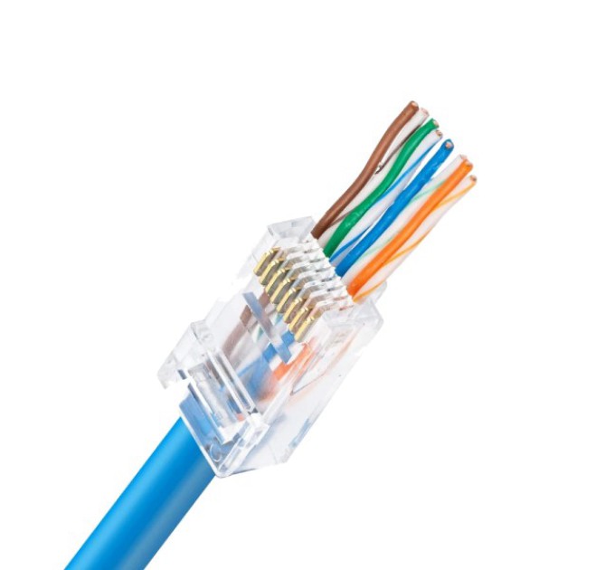Конектор Kingda UTP RJ45 100 шт купити.