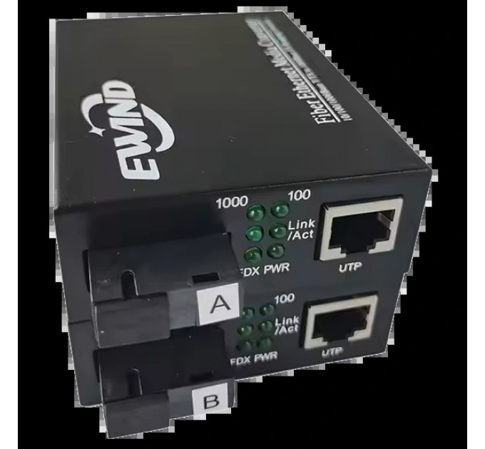 Медіаконвертер Ewind EW-810GS-20A/B 1000M купити.