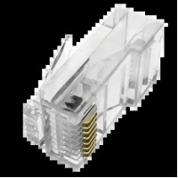 Конектор (100 шт/уп.) Merlion RJ-45 8P8C UTP Cat-5 Q100 Brown