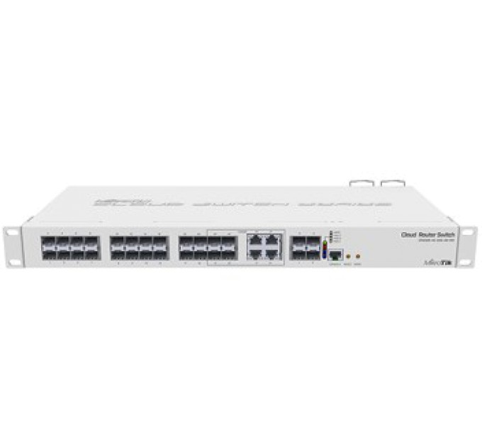 Комутатор 24 порти керований MikroTik CRS328-4C-20S-4S+RM SFP Layer 3 купити.