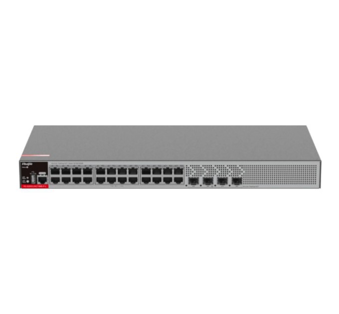 Комутатор 28 портів керований Ruijie RG-S2915-24GT4MS-P-L PoE+ Layer 2+ купити.