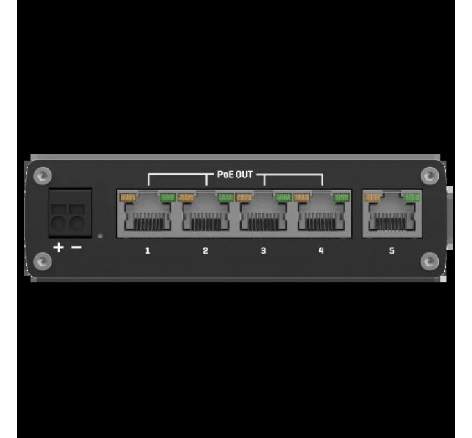Комутатор 5 портів некерований Teltonika TSW101 POE+ для использования в транспорте купити.