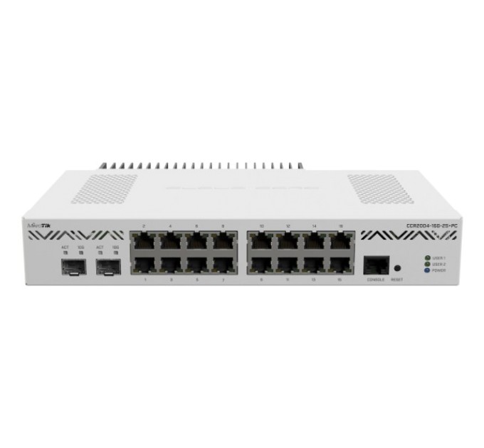 Маршрутизатор MikroTik MikroTik CCR2004-16G-2S+PC купити.