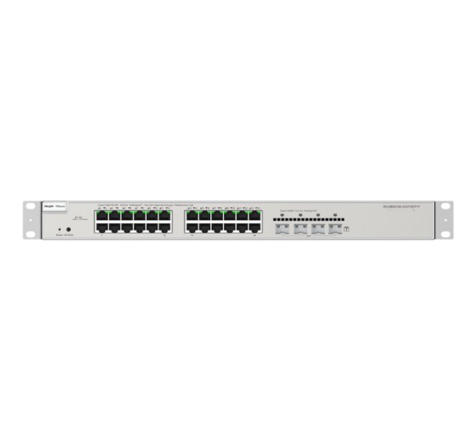 Комутатор 24 порти керований Ruijie Reyee RG-NBS5200-24GT4XS-P L3 POE купити.
