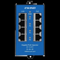 Інжектор PoE 4-портовий Ewind EW-PSE304CG