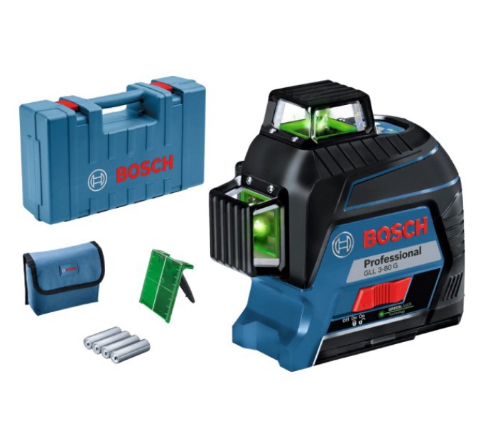 Нівелір лазерний + кейс Bosch GLL 3-80 G (0601063Y00) купити.