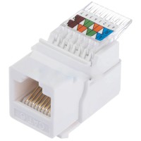 Модуль Hager Lumina WL9002 SLIM KeyStone RJ-45 UTP, кат.5е
