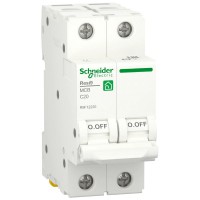 Автоматичний вимикач Schneider Electric RESI9 20 А, 2P, кривая С, 6кА