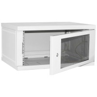 Шафа телекомунікаційна скло IPCOM СН-4U-060х035-ДС-7035 (RAL7035)