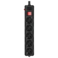 Мережевий фільтр Gembird SPG5-G-15B-PRO 4.5 м кабель 5 розеток купити.