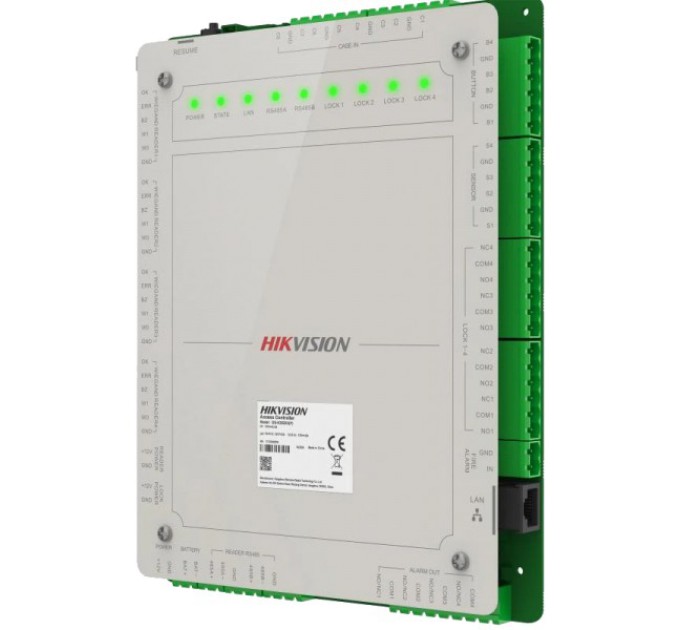 Контролер для чотирьох дверей Hikvision DS-K2624X(P) купити.