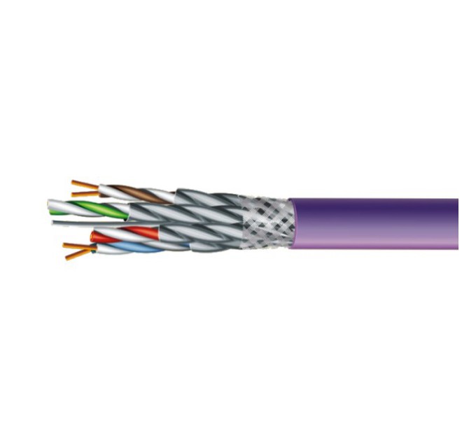 Кабель ЗЗКМ (FTP мідь безгалоговий LSZH) ЗЗЦМ Category 7e S/FTP LSZH 4х2х23 AWG (70910151) бухта 500м.