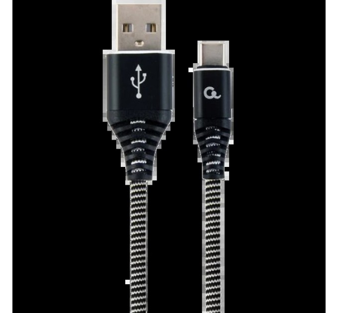 Кабель Cablexpert CC-USB2B-AMCM-1M-BW USB A - USB C 1м купити.