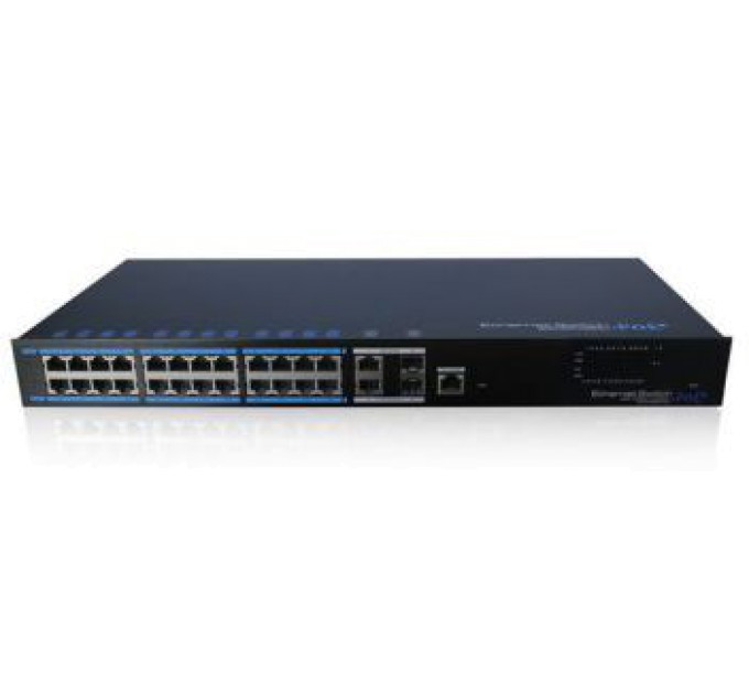 24-портовий керований POE комутатор UTP7224E-POE-L2 купити.