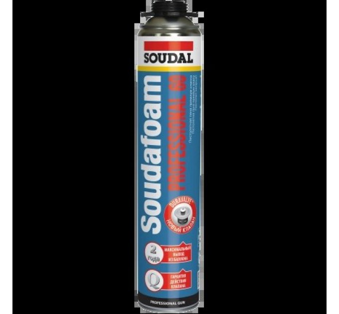 Піна монтажна 750мл SOUDAL Soudafoam Gun P60 купити.