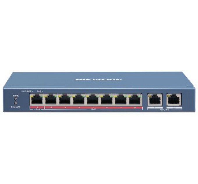 8-портовий некерований POE комутатор Hikvision Hikvision DS-3E0310HP-E