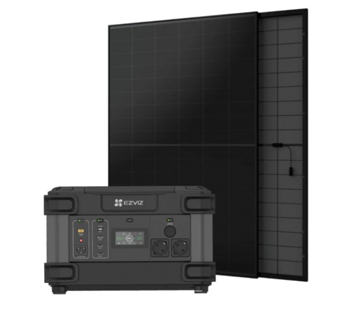 Система автономного живлення однофазна Portable Power Station CS-PS1300 (CN066)(FR) + AIKO A445-MAH54Mb 445Вт