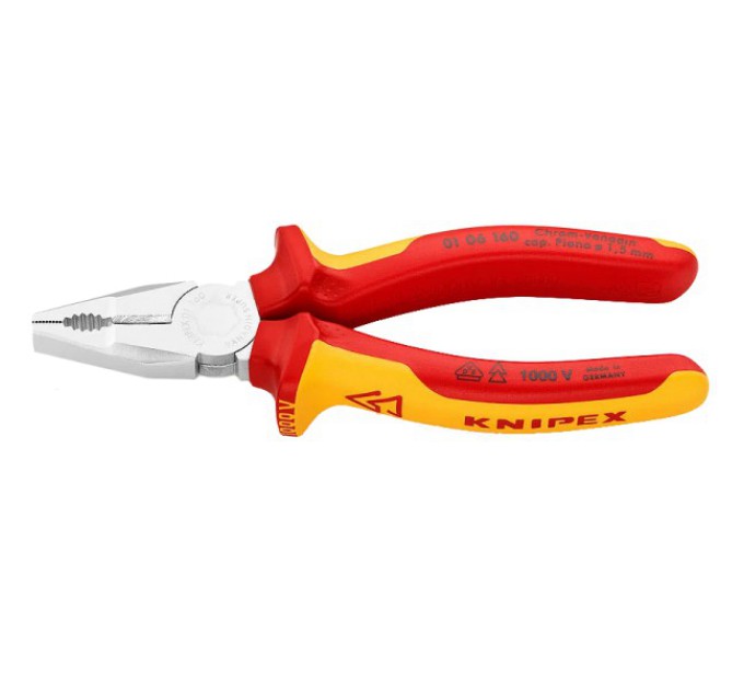 Пасатижі (плоскогубці) KNIPEX 01 06 160 купити.